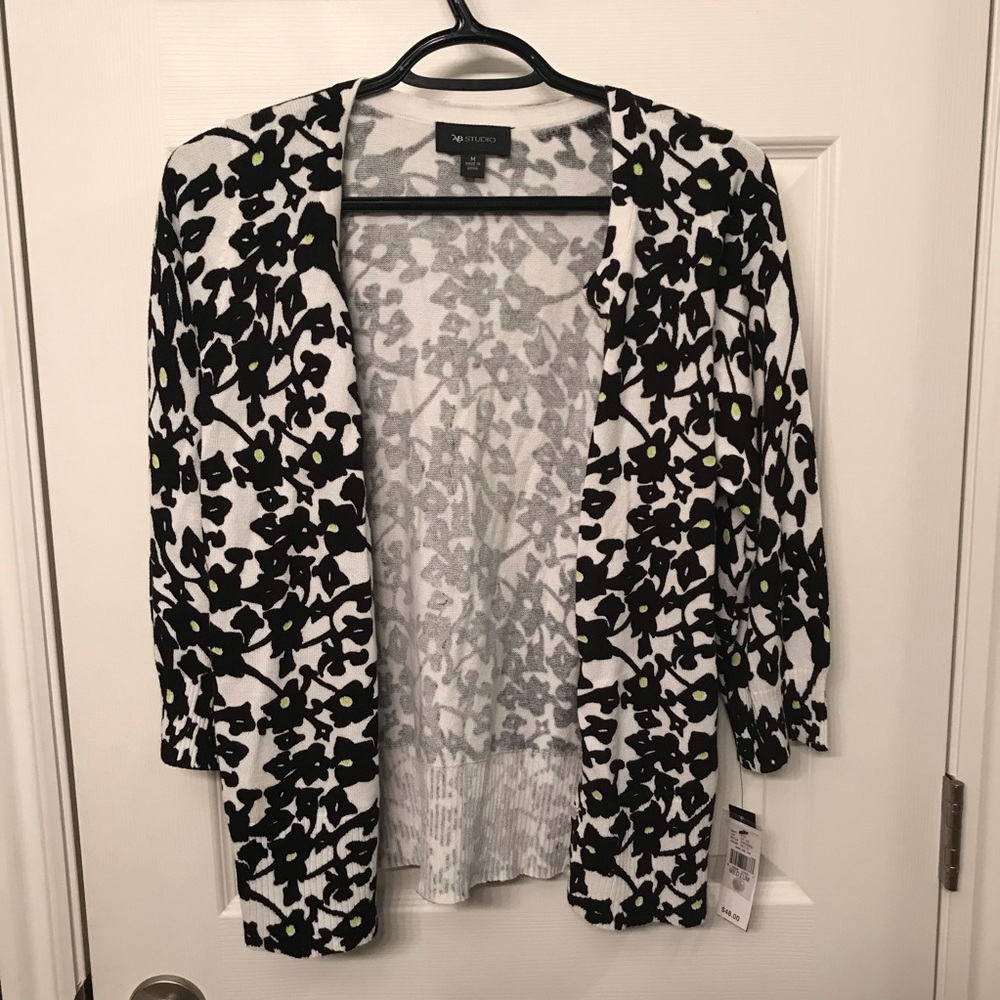 AB Studio women’s floral cardigan